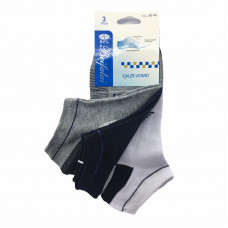  Ανδρικές Σετ κάλτσες σοσόνια 3 Ζευγάρια 106 - Μπλε/Λευκό/ Γκρι