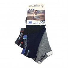  Ανδρικές Σετ κάλτσες σοσόνια 3 Ζευγάρια 833 - Μαύρο/Γκρι/ Μπλε