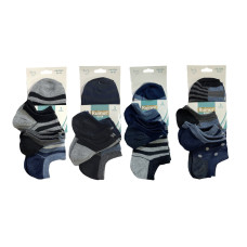 RUINUR  Ανδρικές Σετ κάλτσες σοσόνια 12ζευγ 2096 - Μαύρο/Γκρι/Μπλε