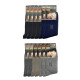COCO&HANA Ανδρικές χοντρές κάλτσες απο μαλλί Angora 12 ζεύγη CO337 - Μαύρο/Γκρι/Μπλε/Καφέ