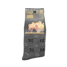COCO&HANA Αντρική Μάλλινη Κάλτσα Angora 1 Ζεύγος CO387 - Γκρι Σκούρο