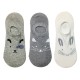 Γυναικείες κάλτσες Σετ 3 ζεύγη QY3WZ1-51-4 - Γκρι/Γκρι Σκούρο/Λευκό
