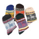  Γυναικείες χειμωνιάτικες κάλτσες 5 ζεύγη 8011 - Μαύρο/Μπλε/Μπεζ/Καφέ/Πράσινο