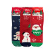 COCO&HANA Γυναικείες χοντρές κάλτσες Χριστουγεννιάτικες 3 ζεύγη CO9602 - Μπλε/Κόκκινο