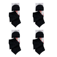 Γυναικείες κάλτσες σοσόνια Σετ 12ζευγ 1070 - Μαύρο