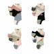 365 Γυναικείες κάλτσες σοσόνια Σετ 12ζευγ 613 - Μαύρο/Λευκό/Γκρι/Μπλε