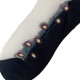 BeYounger Γυναικεία Κάλτσα Με Διαφάνεια 1 Ζεύγος 1175 - Μαύρο/Λευκό