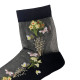 BeYounger Γυναικεία Κάλτσα Με Διαφάνεια 1 Ζεύγος 1182 - Μαύρο