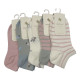 SUPER D.&W. Γυναικείες κάλτσες σοσόνια 10 ζεύγη 17314 - Ροζ