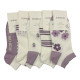 DONGKUN Γυναικείες κάλτσες σοσόνια 5 ζεύγη S-7307 - Μωβ
