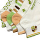 YTL Γυναικείες Σετ κάλτσες 10ζευγ 51555 - Λευκό/Πράσινο/Σομόν