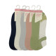 DONGKUN Γυναικείες κάλτσες διάφανες 5 ζεύγη 59229 - Μαύρο/Γκρι/Λευκό/Ροζ Πράσινο