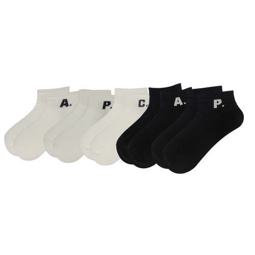 WAPAI Γυναικείες Σετ κάλτσες 5ζευγ 773117 - Μαύρο/Λευκό 