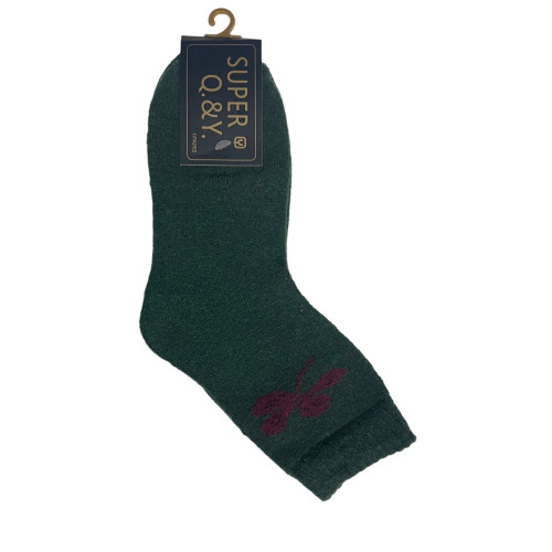 Q&Y Γυναικεία χειμερινή κάλτσα 1 Ζεύγος WZ2-8 - Πράσινο