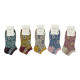 DONGKUN Γυναικείες κάλτσες σοσόνια 5 ζεύγη 17363 - Μπλε/Πράσινο/Κίτρινο/Μπεζ/Ροζ