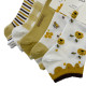 DONGKUN Γυναικείες κάλτσες σοσόνια 10 ζεύγη S-7302 - Κίτρινο 