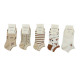 DONGKUN Γυναικείες κάλτσες σοσόνια 5 ζεύγη S-7303 - Μπεζ 
